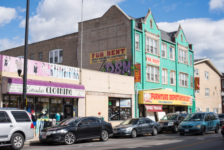 A stretch of the 59th Street commercial district just east of Kedzie. 