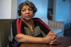 Syrnovia Lee and her family lived at their house on West 57th Place for some 55 years. Recently retired, Lee, her elderly father and family decided to sell to Norfolk Southern out of necessity but would rather have stayed. "I don't know where to go, I don't know where to start," she said in April 2016. "I wasn't planning on going anywhere." (Photo by Max Herman)