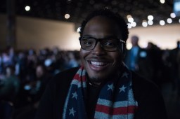 Jamel Franklin of Chicago said he has been an Obama supporter since 2004 and voted for the president in 2008 in his first time at the polls. Franklin came out to hear the farewell speech in part for guidance. "I'm waiting to hear what's next—not to be told what's next, but encouraged."