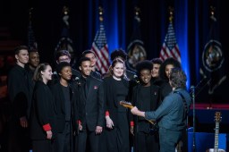 The Chicago Children's Choir performed with Eddie Vedder before President Obama’s farewell speech at McCormick Place.