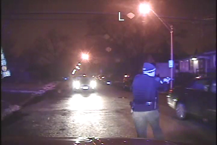 Police shooting dashcam footage