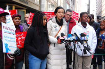 Protest outside CPS headquarters