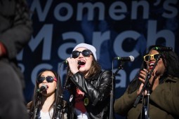 So Chi Voices perform at rally beginning the Women's March on Chicago in Grant Park, one of hundreds organized to coincide with the Women’s March on Washington on Jan. 21, 2017.